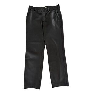 Zara Black Faux Leather Pants Size M